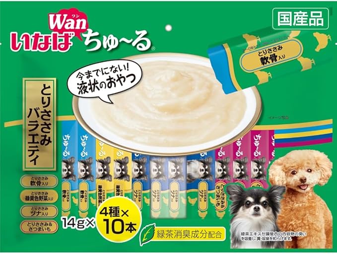 お買得Wanちゅ~る 総合栄養食とりささみバラエティ80本入x3箱 お買得Wanちゅ~る 総合栄養食とりささみバラエティ80本入x3箱