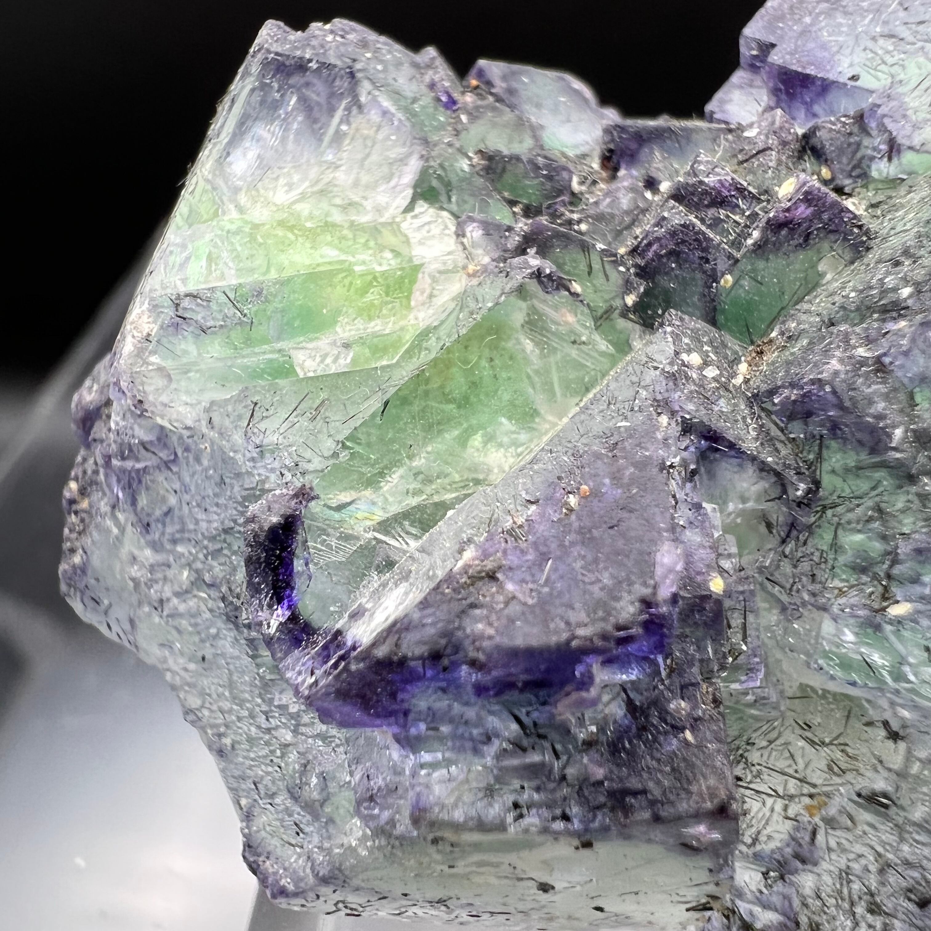 グリーンフローライト ブラックトルマリン ナミビア エロンゴ産