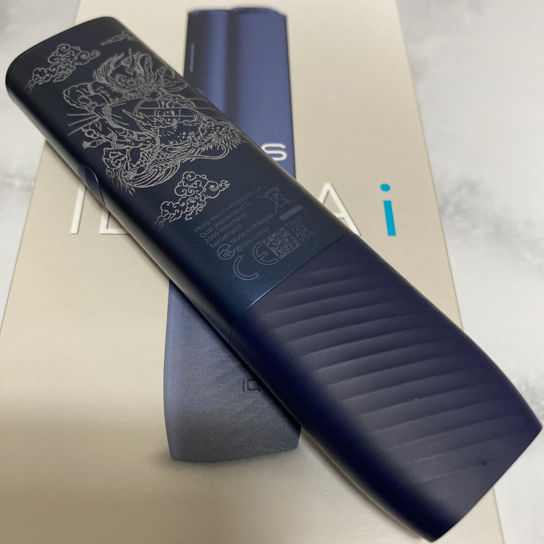 風神 雷神 龍 デザイン レーザー加工 iQOS ILUMA i ONE アイコス 