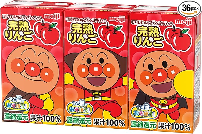 明治それいけ! アンパンマンの完熟りんご100 125ml [紙パック 飲料