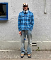 Distressed Plaid Shirt