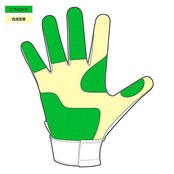 カッターズ (CUTTERS) バッティング グローブ 手袋 B444S パワーコントロール4.0 ソリッド 両手用 野球 ソフトボール L ホワイト