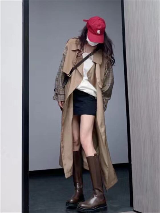 カーキジャケット スプリングオータムコート 春物 秋物 モンロー78296132705