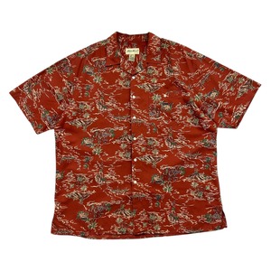 EDDIE BAUER HAWAIIAN BUTTON SHIRT LINEN/COTTON SIZE L (USED)