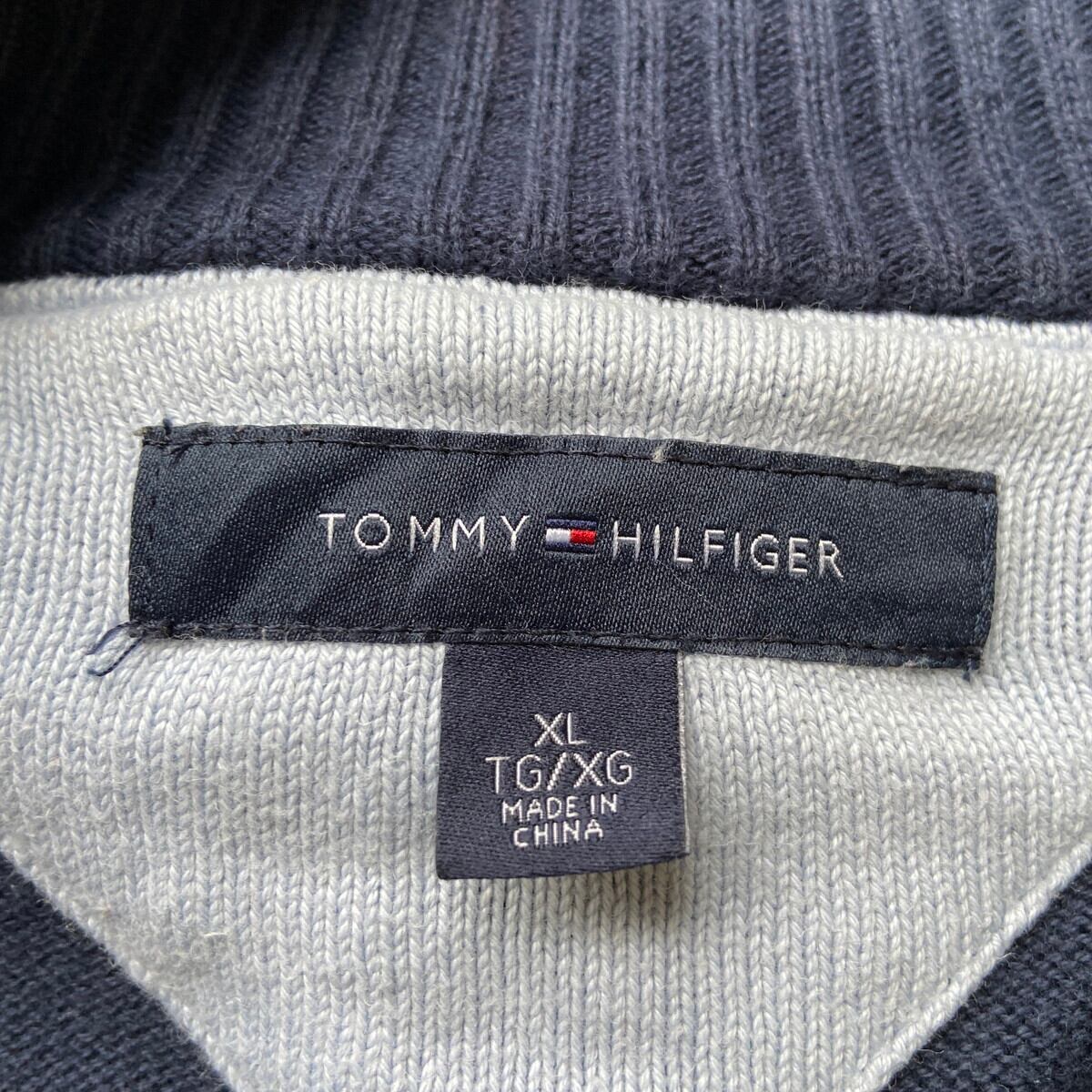 TOMMY HILFIGER トミーヒルフィガー ハーフジップ コットン