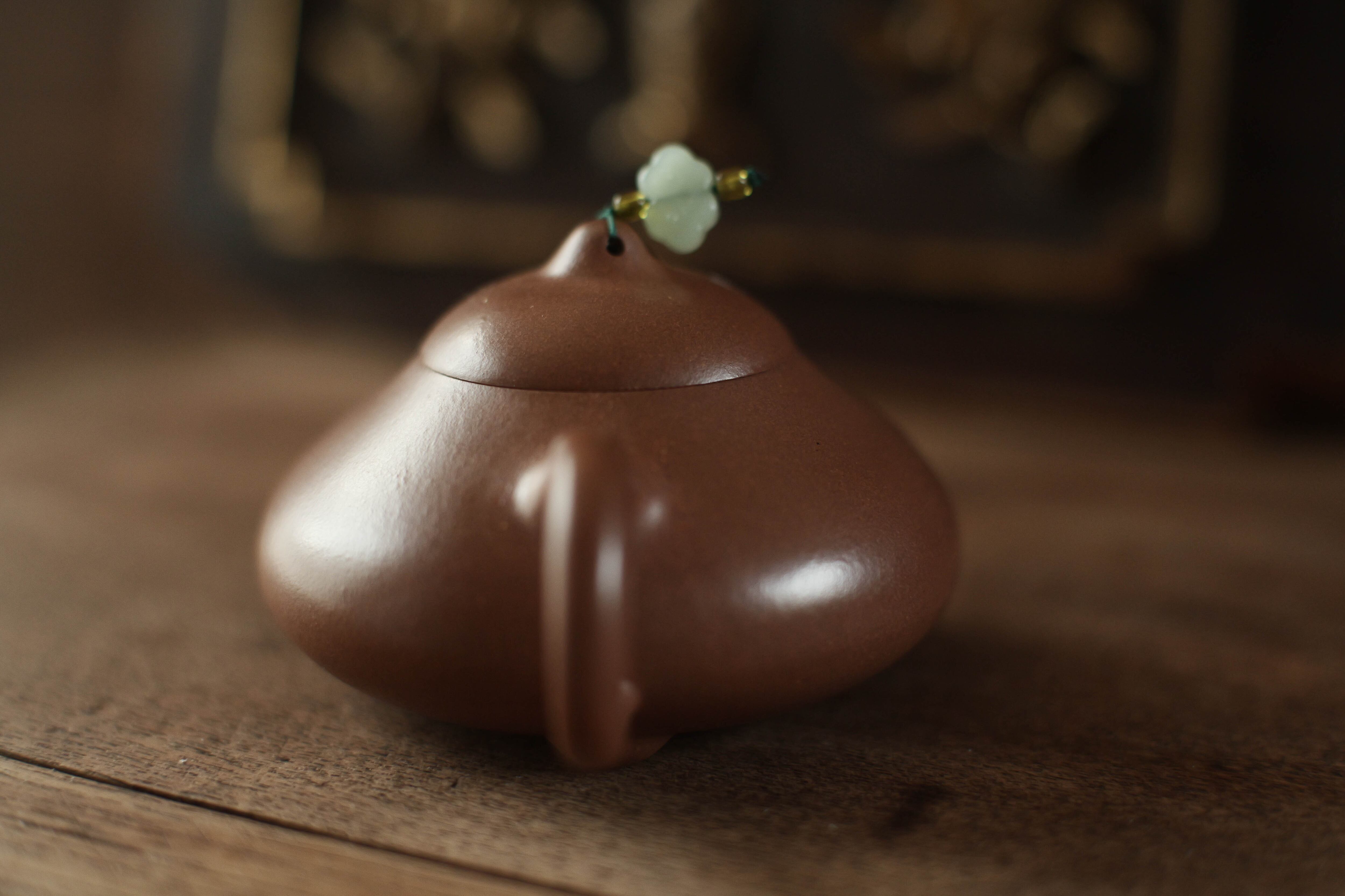 宜興紫砂壺「曼生」（満水容量約150cc）・黄降坡泥 | 北白川糕糰店