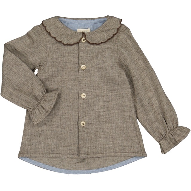 LOIR/Kid - Shirt Paola - Brown Chevron