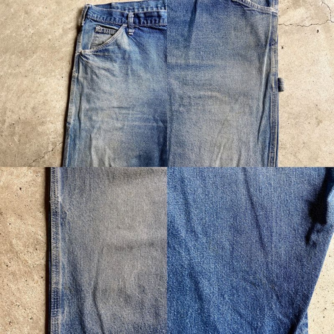 70年代 70s Dickies ディッキーズ ワイド デニム ペインターパンツ 