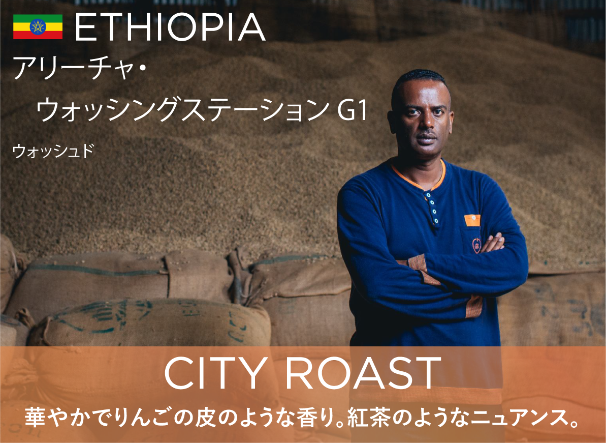 エチオピア アリーチャ G1 ウォッシュド - City Roast 中煎り -（100g