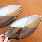 小石原焼 森喜窯 楕円皿 ボート皿 Koishiwara-yaki Elliptical plate #057