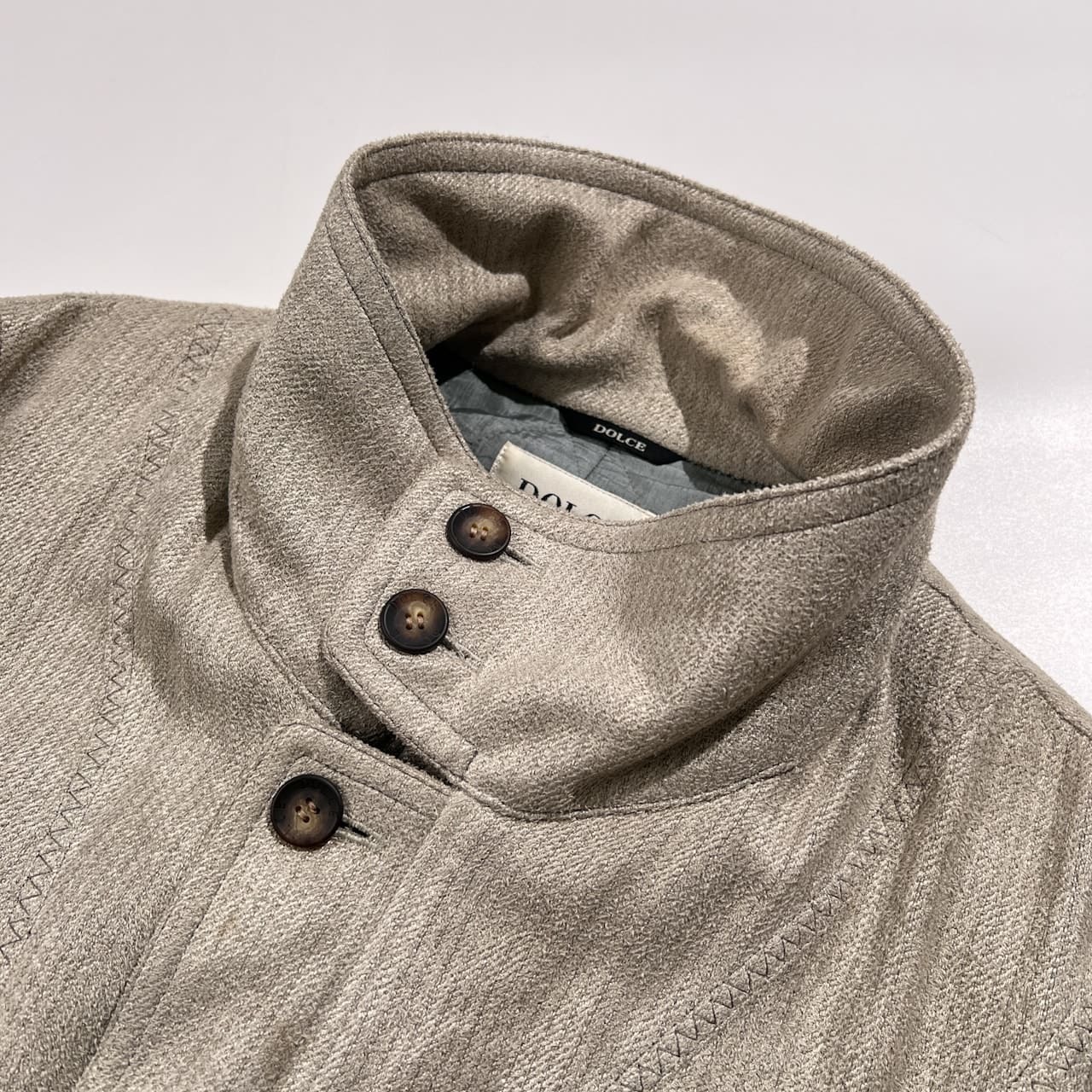 DOLCE ELEGANTE ドルチェ 中綿 ブルゾン ジャケット サイズ 48 /メンズ/日本製/シルバーグレー系/ワールド