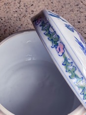 中国製造／ヴィンテージ客家 パステル小物入れ