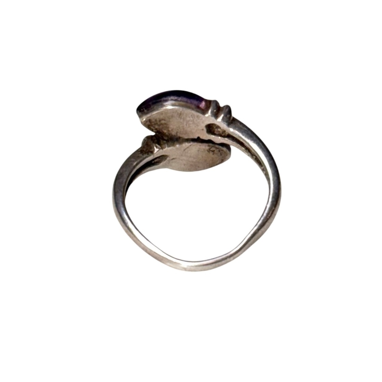 vintage silver paste serpent ring