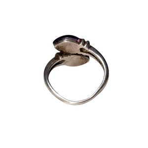 vintage silver paste serpent ring