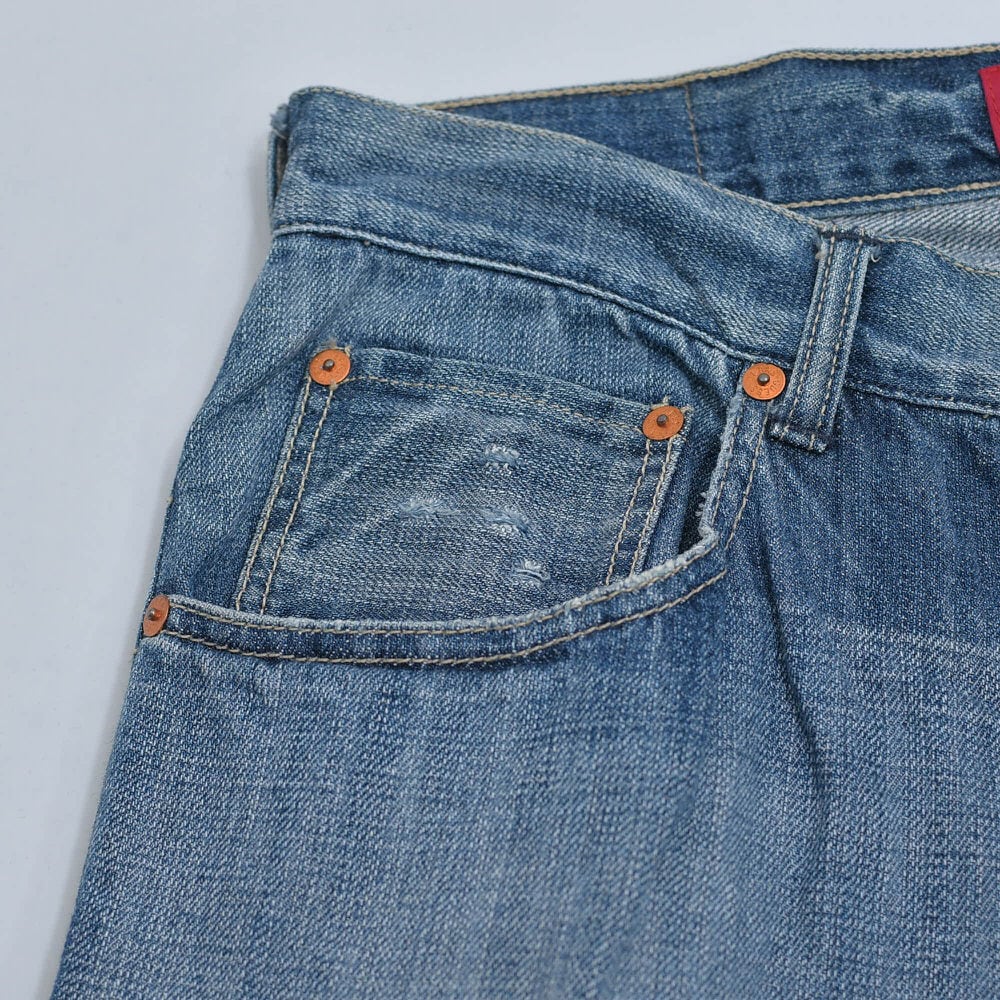 90s～ GUESS JEANS ゲス・ジーンズ ダメージデザイン デニムパンツ