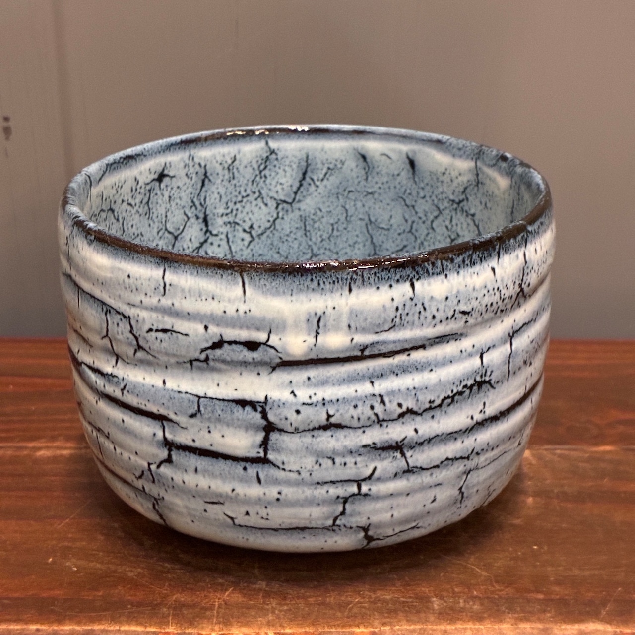 【新着3日限定10%OFF】WABI-ZEN　プラントポット　青白×削り