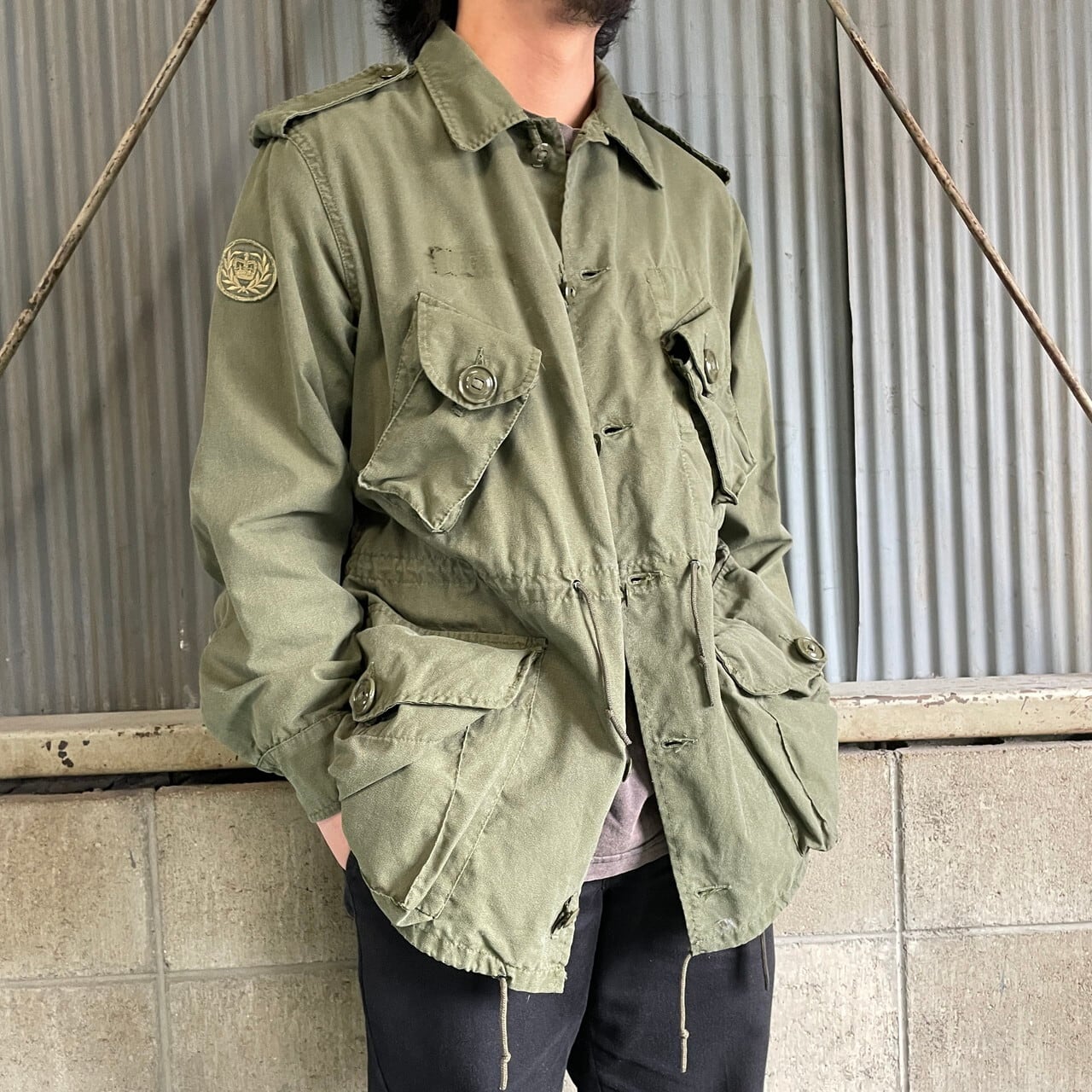 80年代 カナダ軍 MK2 ミリタリー フィールドジャケット シャツ 