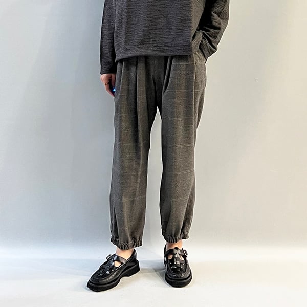 FLORENT(フローレント) GLEN CHECK EASY PANTS 2023秋冬新作 [送料無料