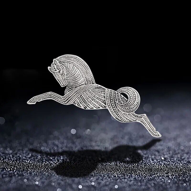 □かっこいい！！馬☆ブローチ☆ラペルピン☆ビンテージ♪2色☆メンズ