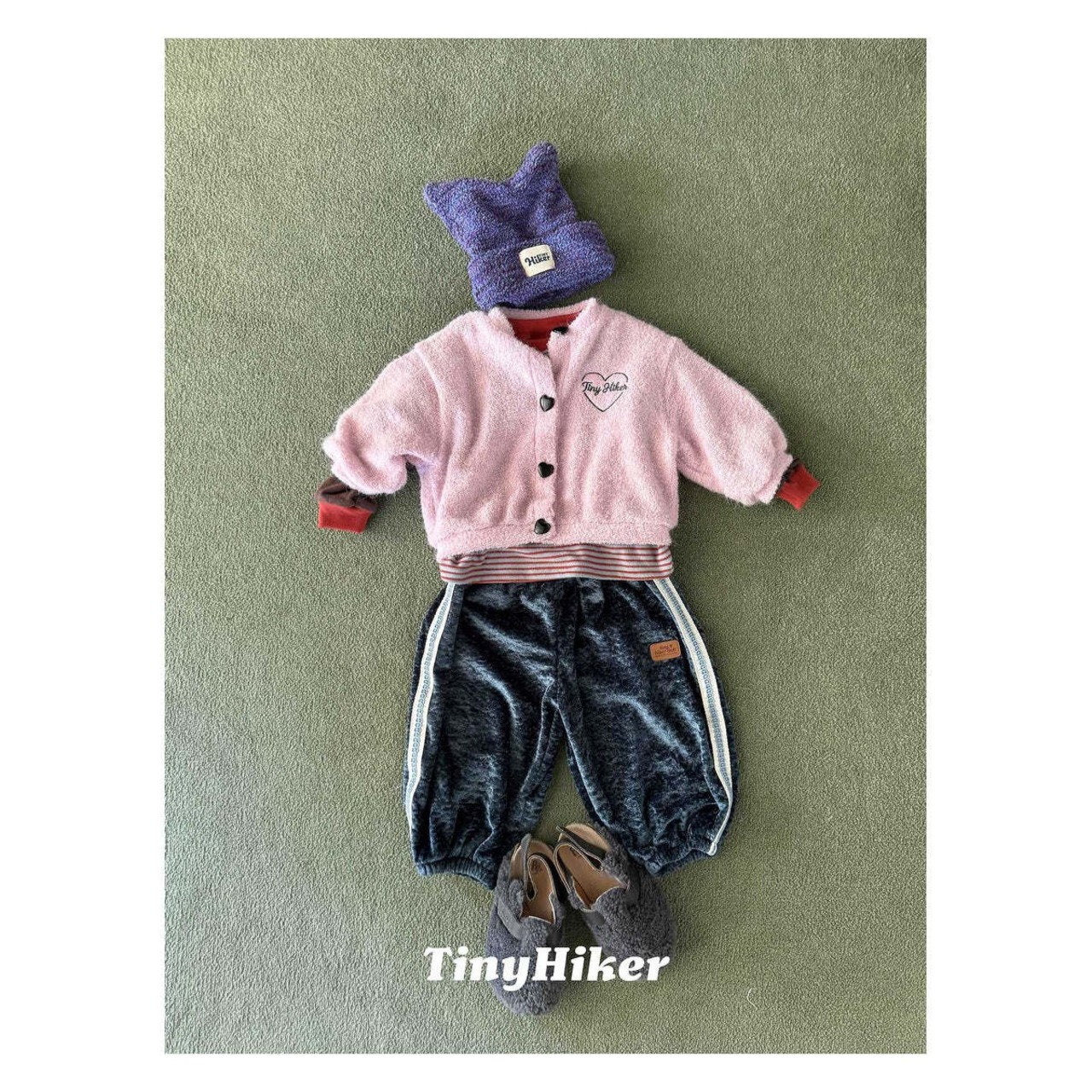 【取寄】Tiny Hiker シルキーテープジョガーパンツ｜冬服｜韓国子供服