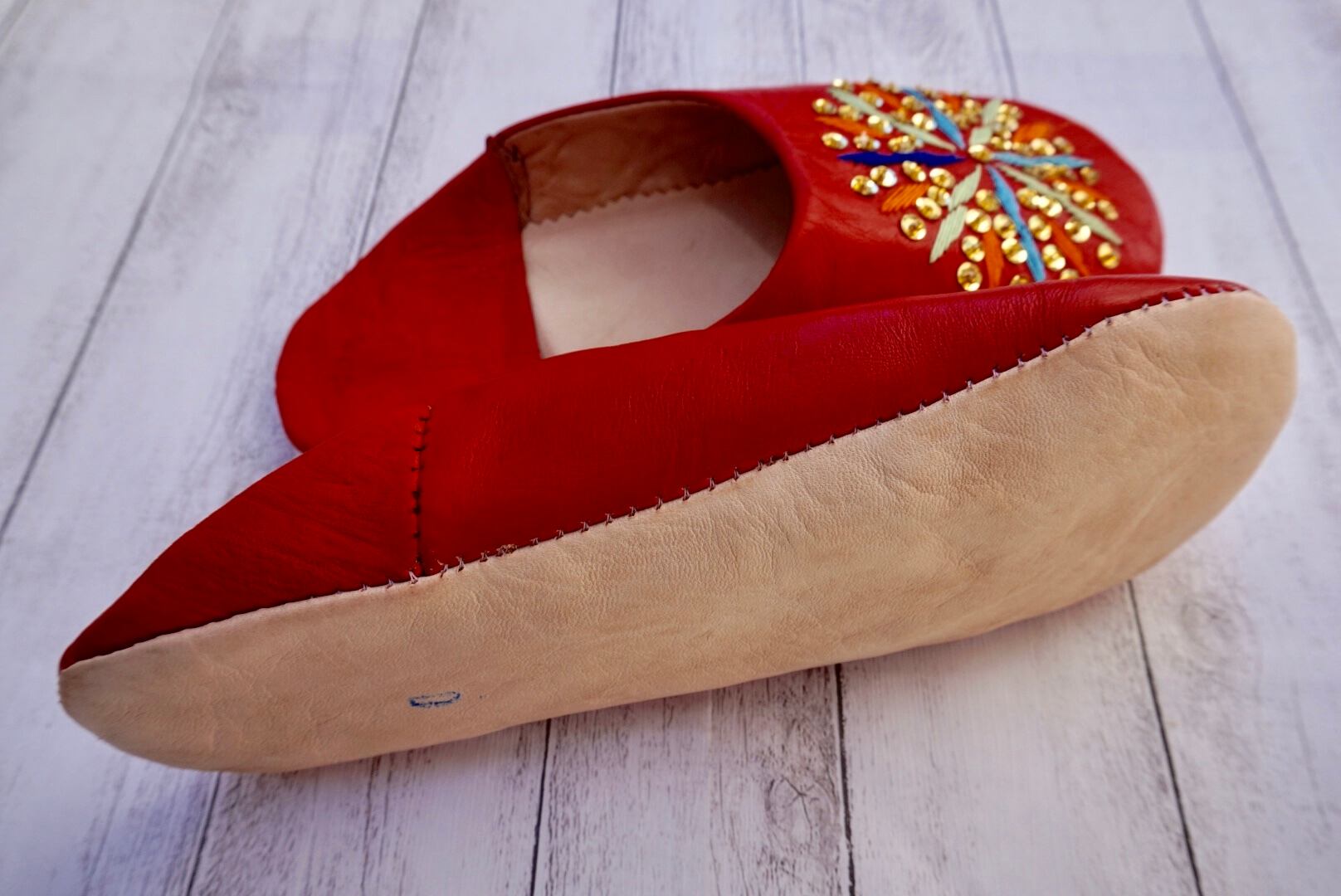 モロッコキラキラタトリーズバブーシュ