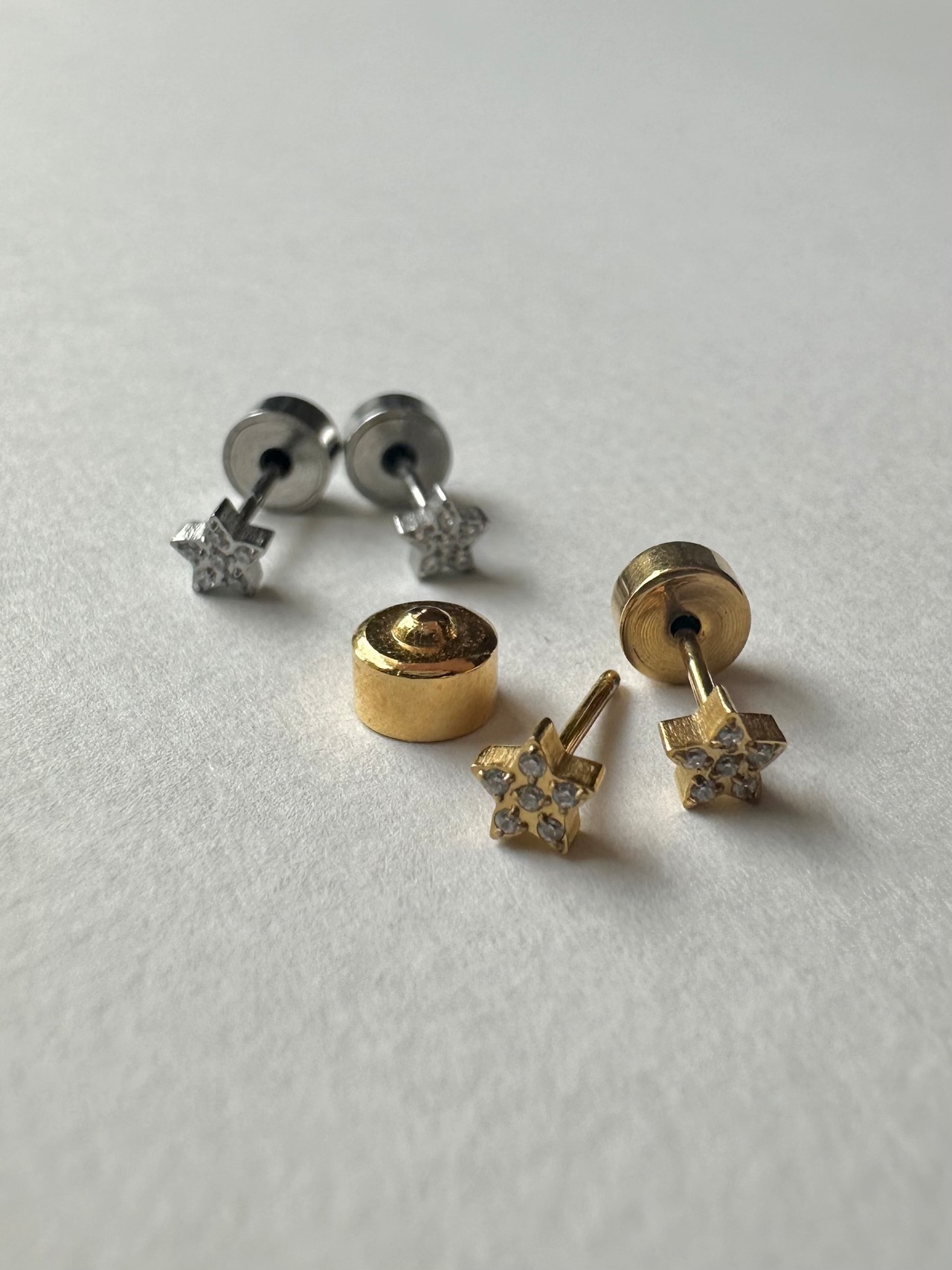 SS ジルコンプチスターピアス