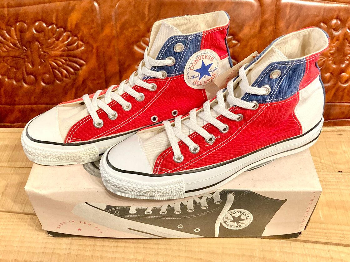 希少 つまん 90年代 コンバース ALLSTAR ハイカット USA製 箱付き