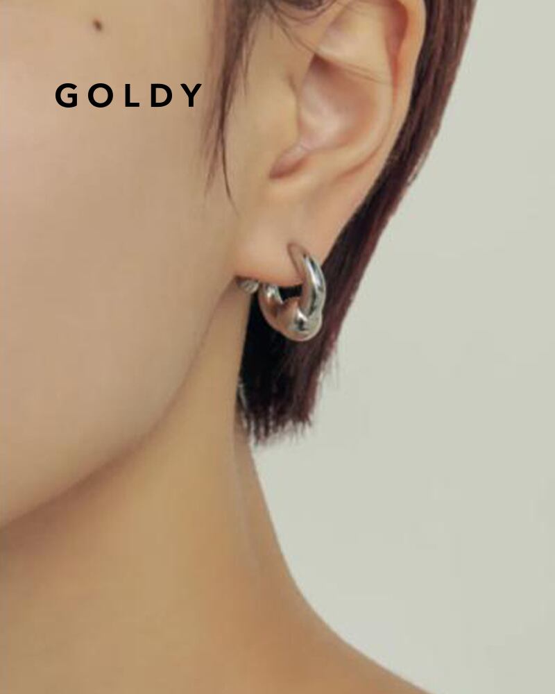 全品送料無料】GOLDY/ゴールディ/メタル ボール フープ イヤリング  