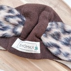PUPPY CHOCOLATE ｜タイプ：Bonnet / ツバ：No brim / 耳：Leopard