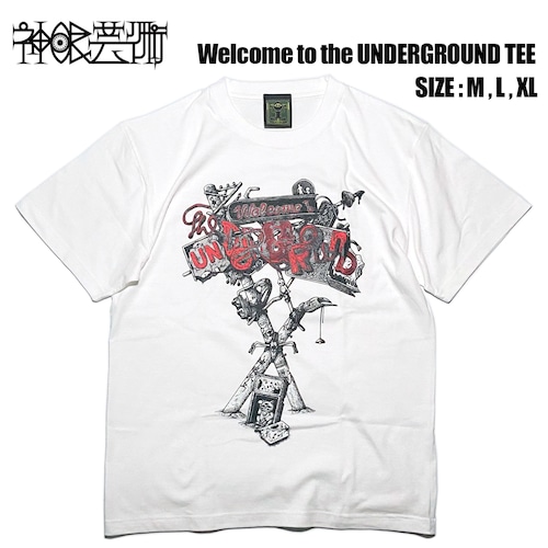 神眼芸術『Welcome to the UNDERGROUND』T-shirt Red ver.