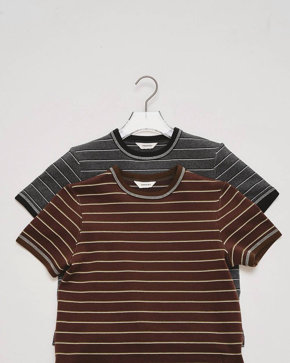 TODAYFUL(トゥデイフル) Border Ringer Tee | サウスオレンジ｜メンズ