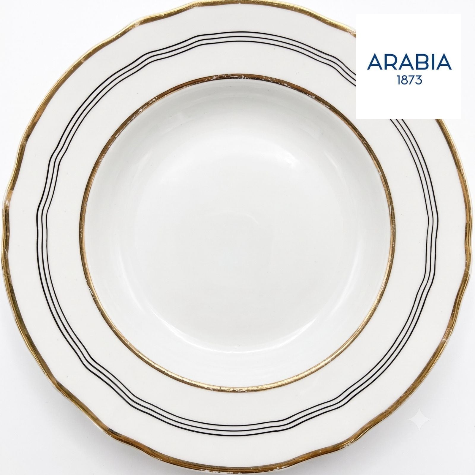 ARABIA ヴィンテージ プレート 金彩 23cm フィンランド キッチン・食器 ARABIA 金彩 プレート フィンランド 約23cm 北欧
