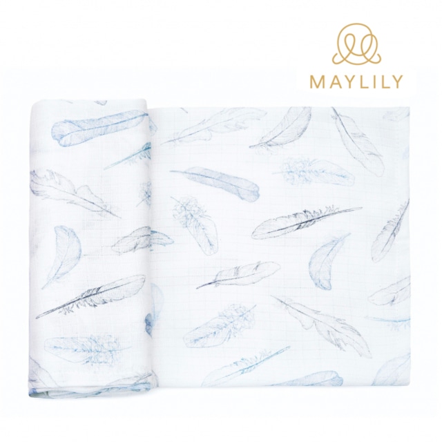 バンブーモスリン スワドル/ヘブンリーフェザーズ