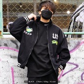 \SALE/◆ワッペンコラージュ レーシングジャケット◆ gt-330-22tex