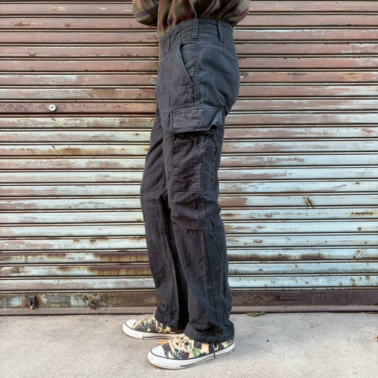 00s ドイツ軍 実物 フィールドパンツ カーゴパンツ ネイビー Gr.Nr.6 M