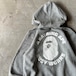 A Bathing ape / logo double zip hoodie size M