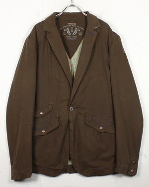 【Caka act2】"DIESEL" Work Detail Loose Duck Tailored Jacket