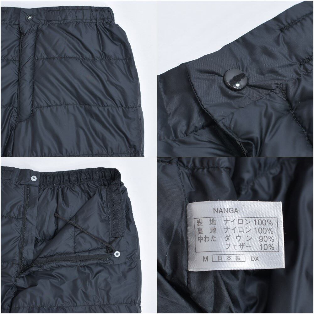 NANGA ダークブルー キルティングパンツ M 00s～ 日本製 NANGA ナンガ ダウンパンツ キルティング ナイロン