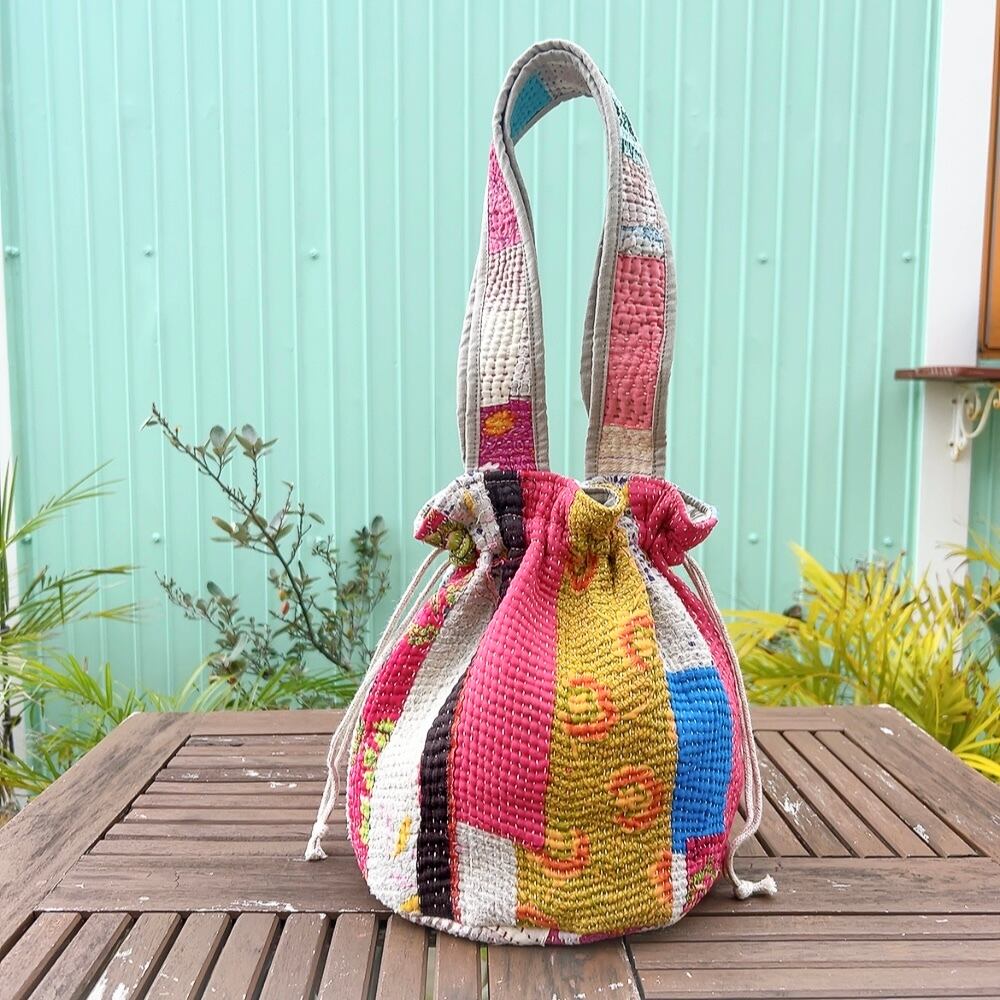 巾着トートバッグ