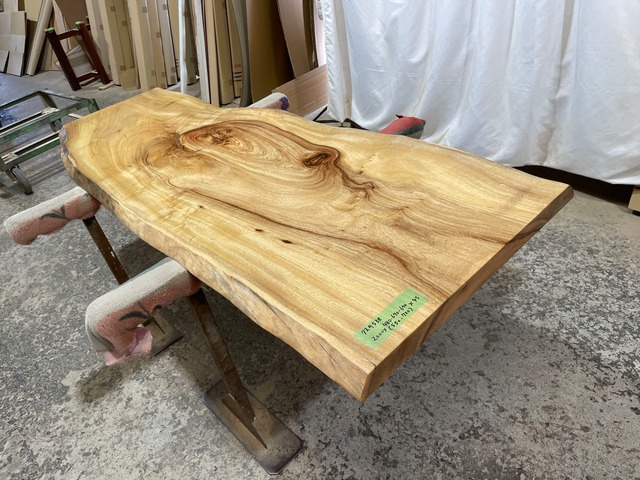 クス9538　楠　一枚板無垢材　2000x480-670-670x45mm カウンター 　ローテーブル　センターテーブル　天板　樟　くすのき