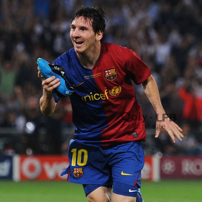 訳あり]バルセロナ 2008-09 Nike ホーム長袖 CL決勝仕様 ユニフォーム