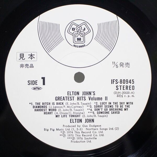 Elton John / Elton John's Greatest Hits Volume II [IFS-80945] - 画像3