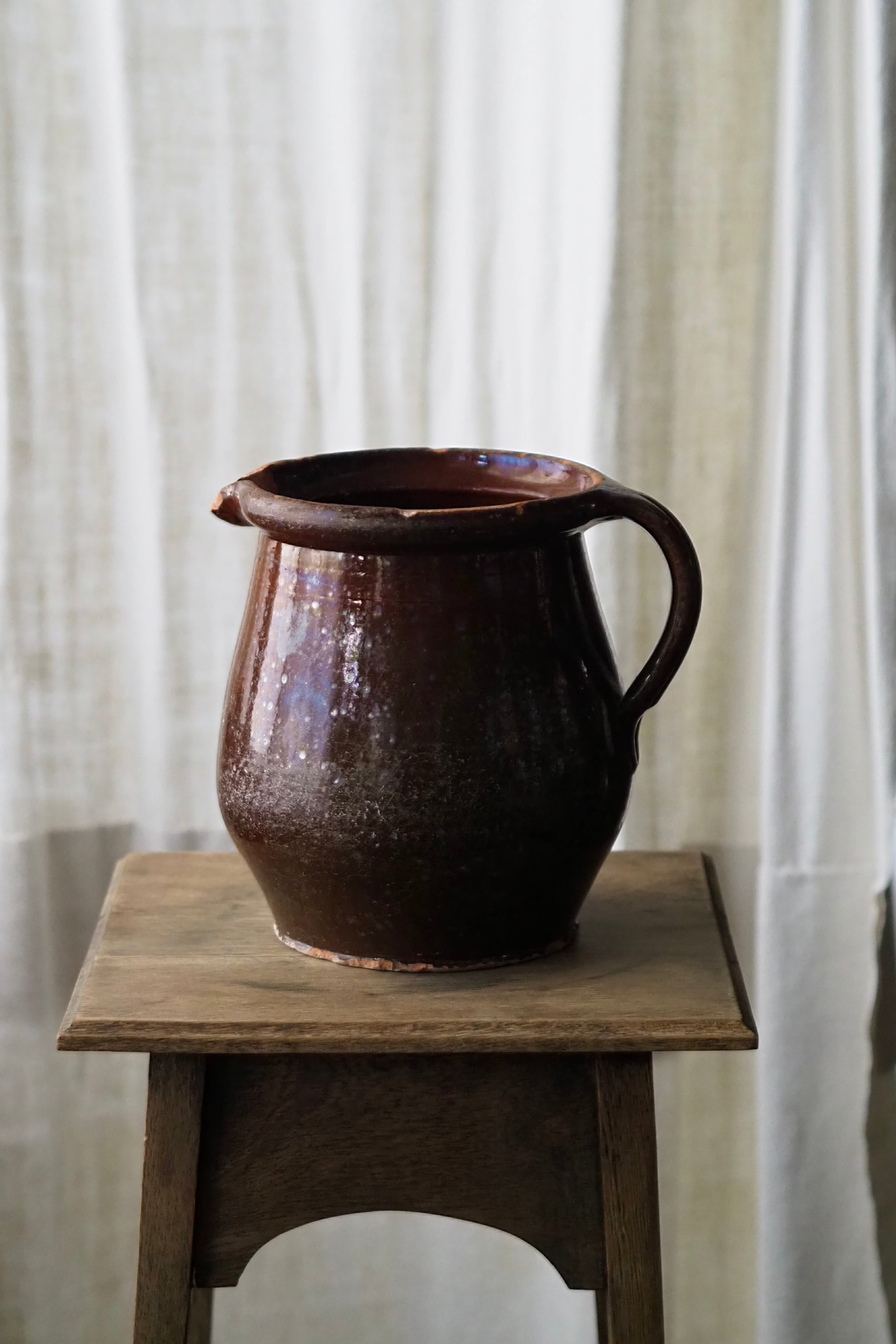 フランスの陶器水差し-antique pottery pitcher | アンティーク  