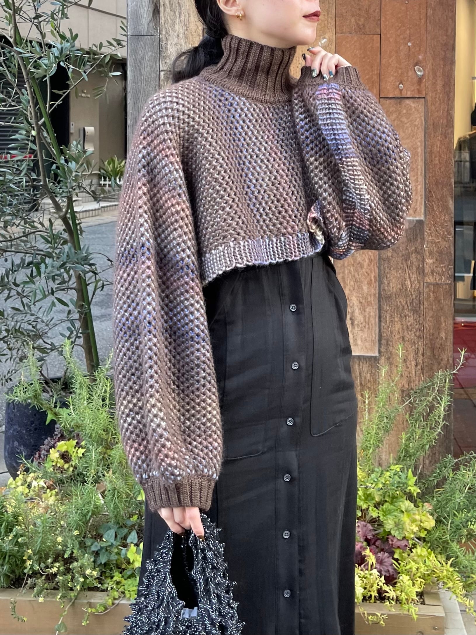 23AW】HENRIK VIBSKOV ヘンリックヴィブスコフ / NET KNIT BOLERO