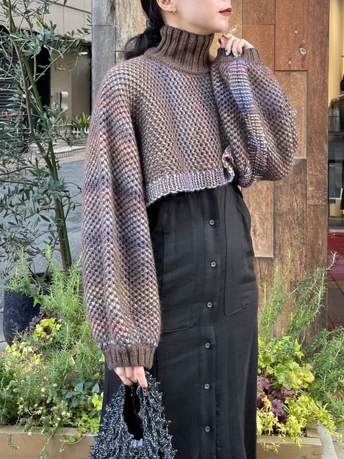 【23AW】HENRIK VIBSKOV ヘンリックヴィブスコフ /  NET KNIT BOLERO