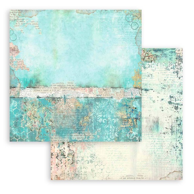 Stamperia Scrapbooking Small Pad 8インチ Double Faced - Wonderland　両面デザインペーパーパッド10枚入り　SBBS109【Stamperia（スタンぺリア）】[ST-70p]