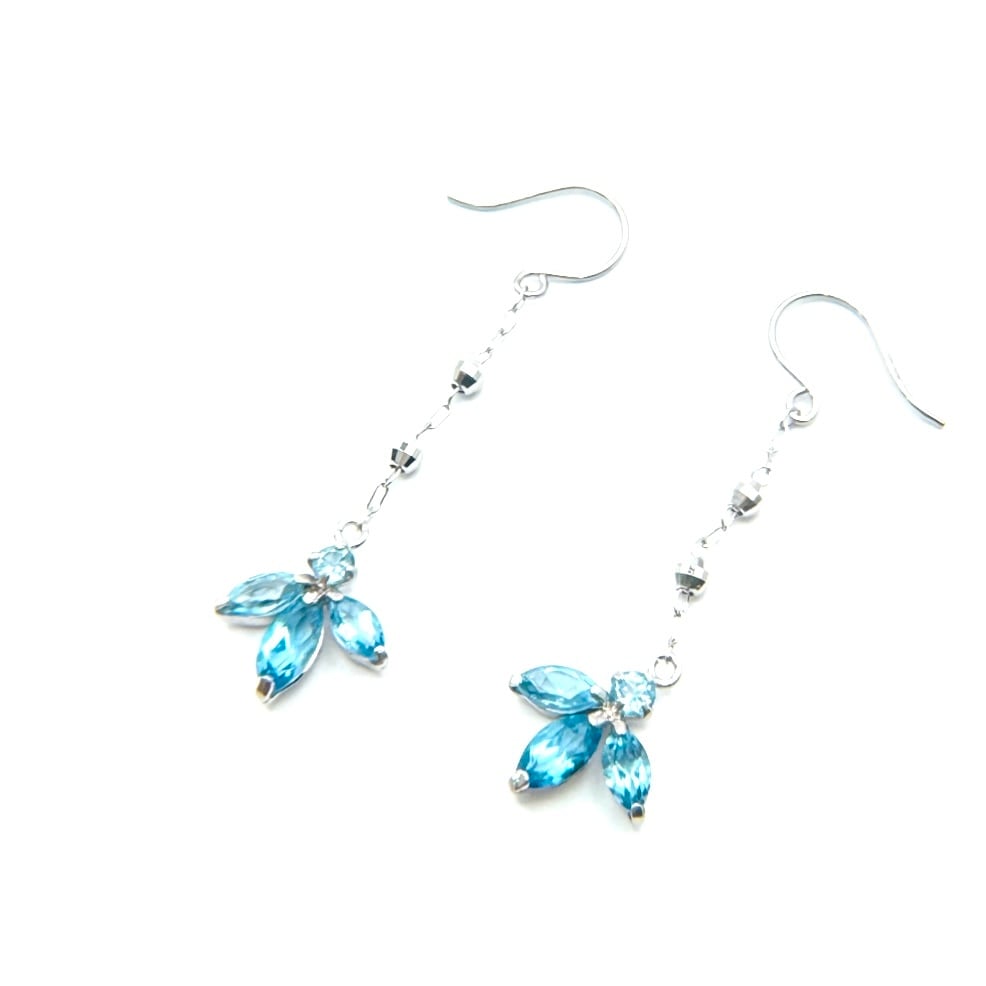 K14WG ブルートパーズ ピアス K14WGブルートパーズピアス 【公式通販】