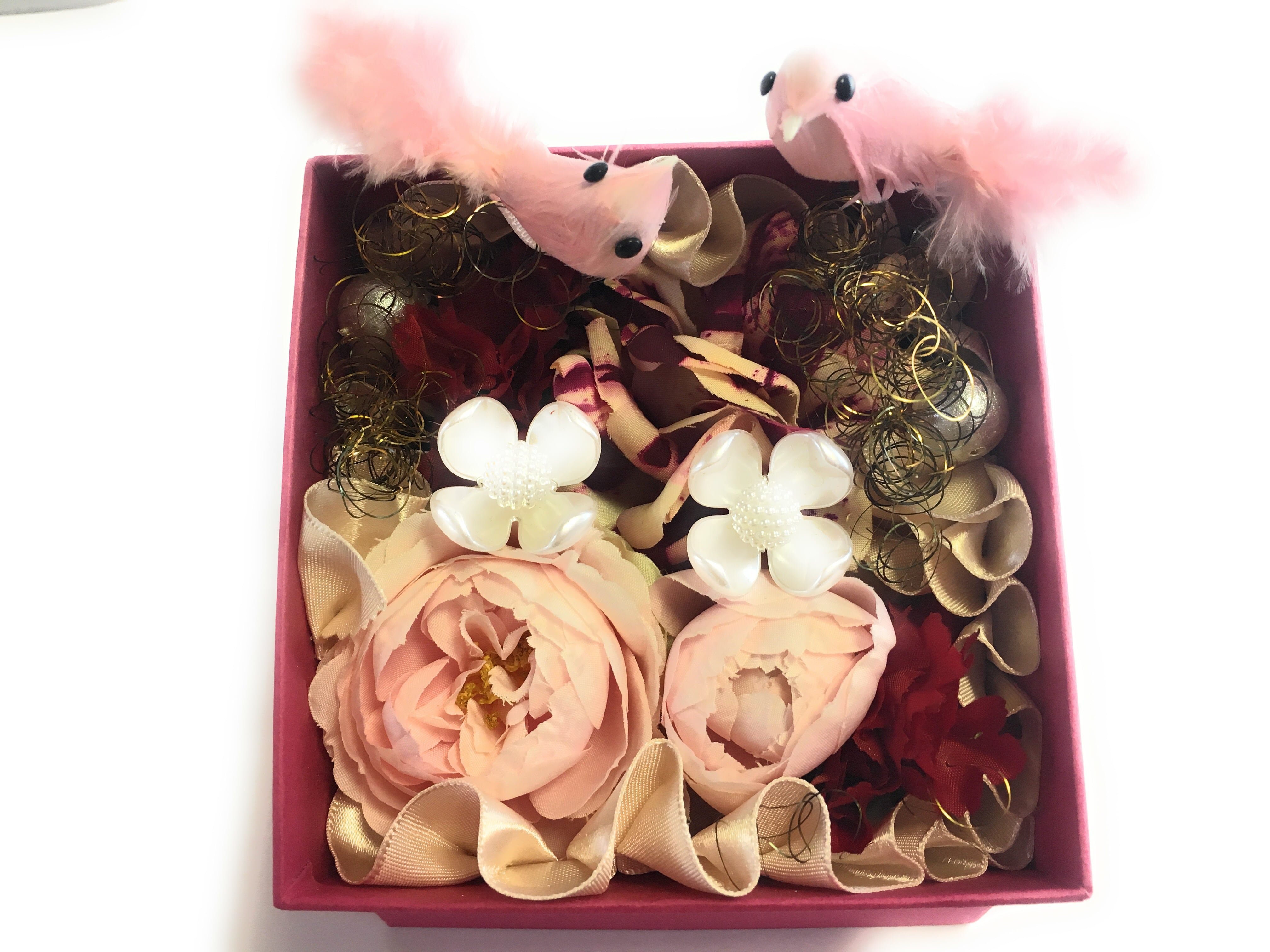 ラブバード＊幸せ鳥のリングピロー | フラワーハーモニー