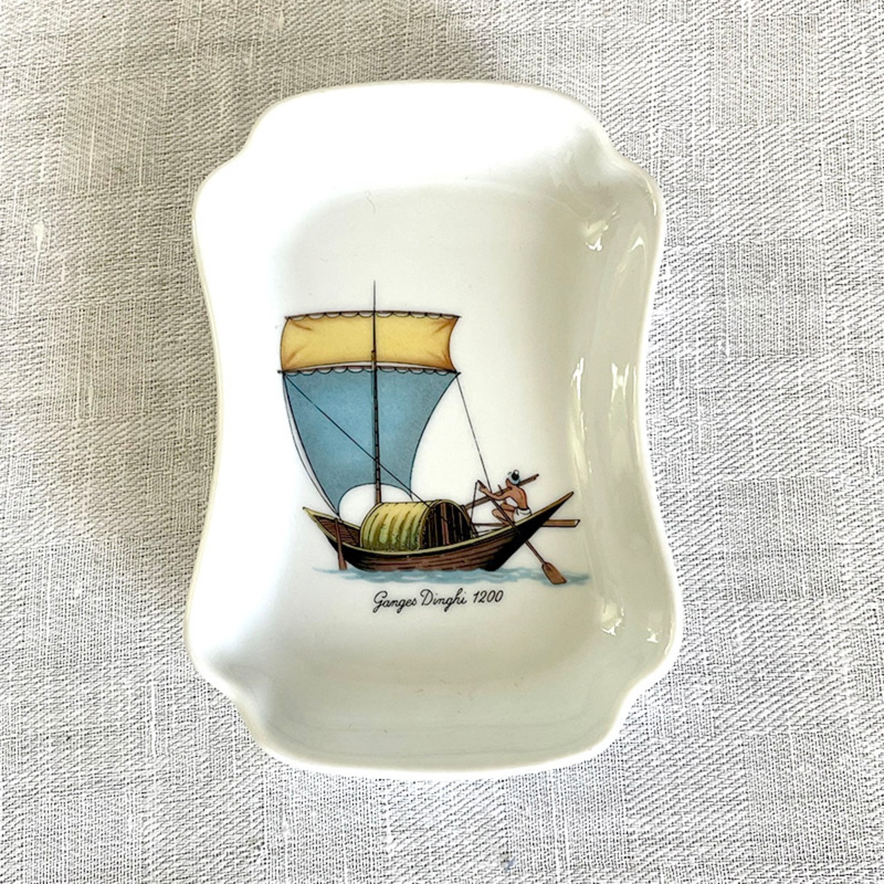 小皿　灰皿　リモージュ　小物入　レトロカフェ小物 12otdg37