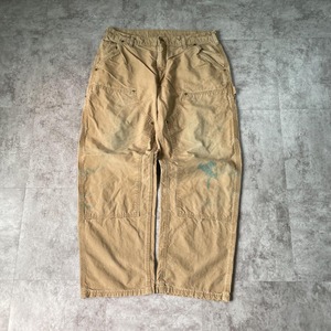 襤褸 USA生地製 ブラウン ダブルニー Carhartt B136 36×30